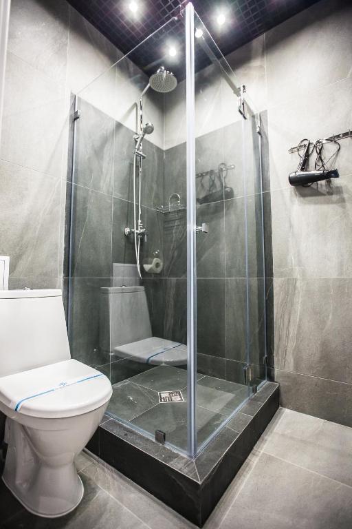 Koupelna v ubytování E4 Hotel