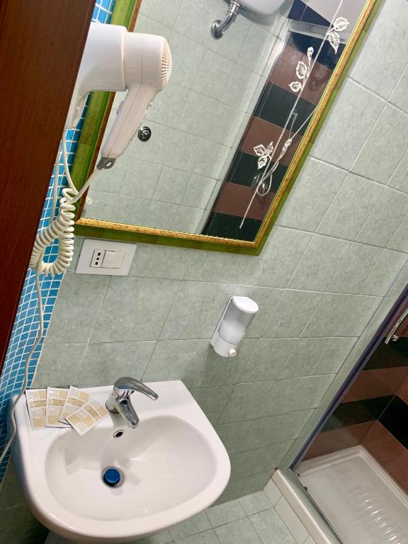 Koupelna v ubytování Casa Fanti 57