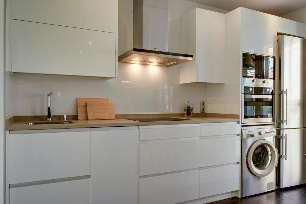 Kuchyň nebo kuchyňský kout v ubytování Apartamentos San Lázaro 2