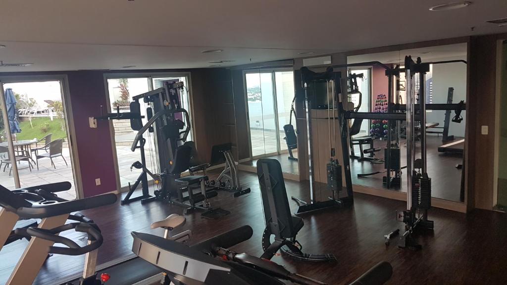 Fitness centrum a/nebo fitness zařízení v ubytování Flat Manaus