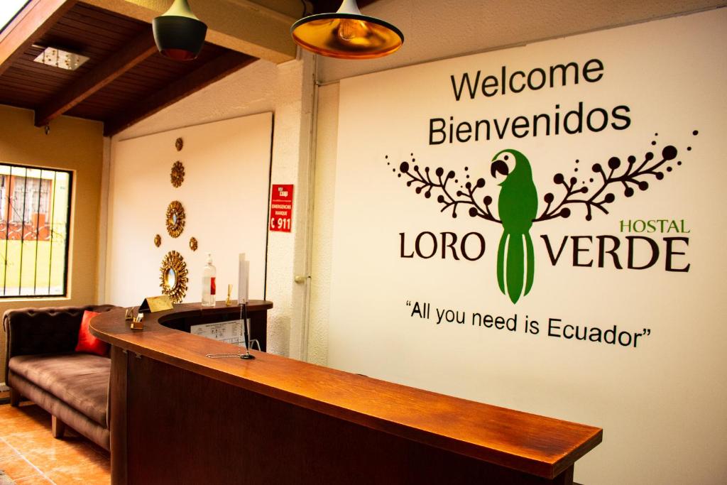 Certifikát, hodnocení, plakát nebo jiný dokument vystavený v ubytování Hostal Loro Verde
