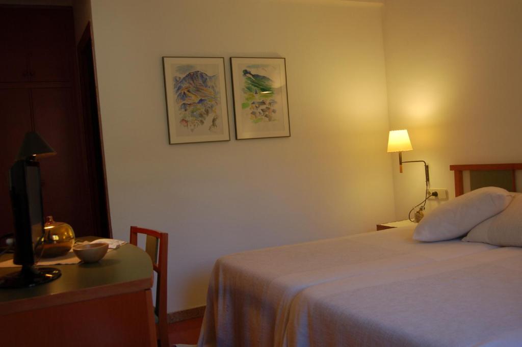 Postel nebo postele na pokoji v ubytování Hotel Vall Ferrera
