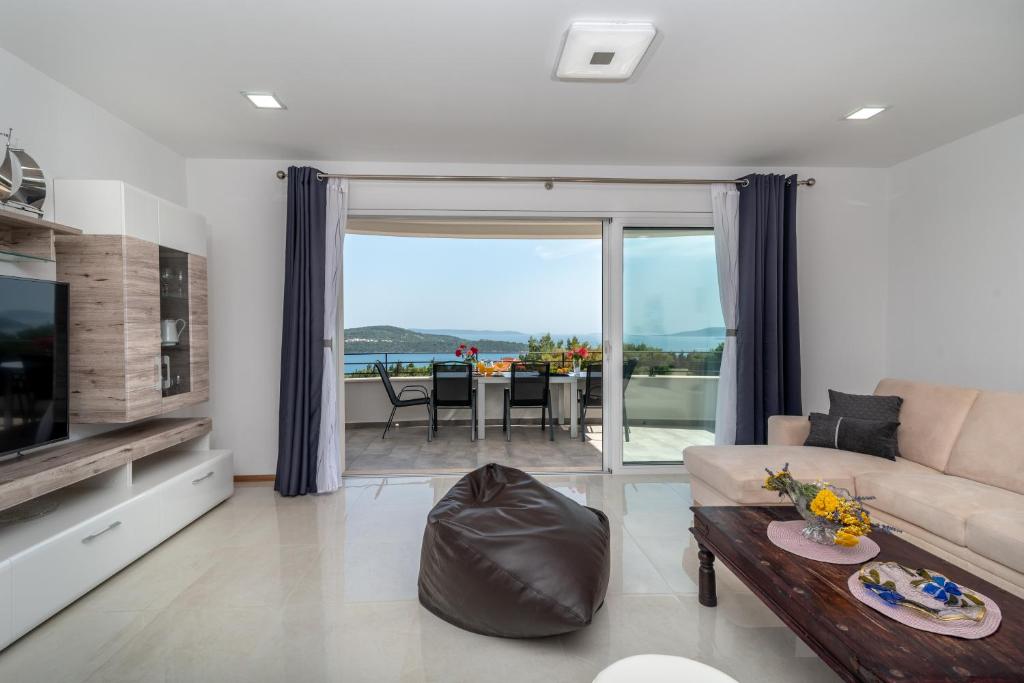 Posezení v ubytování Villa Confido Luxury Apartment 01