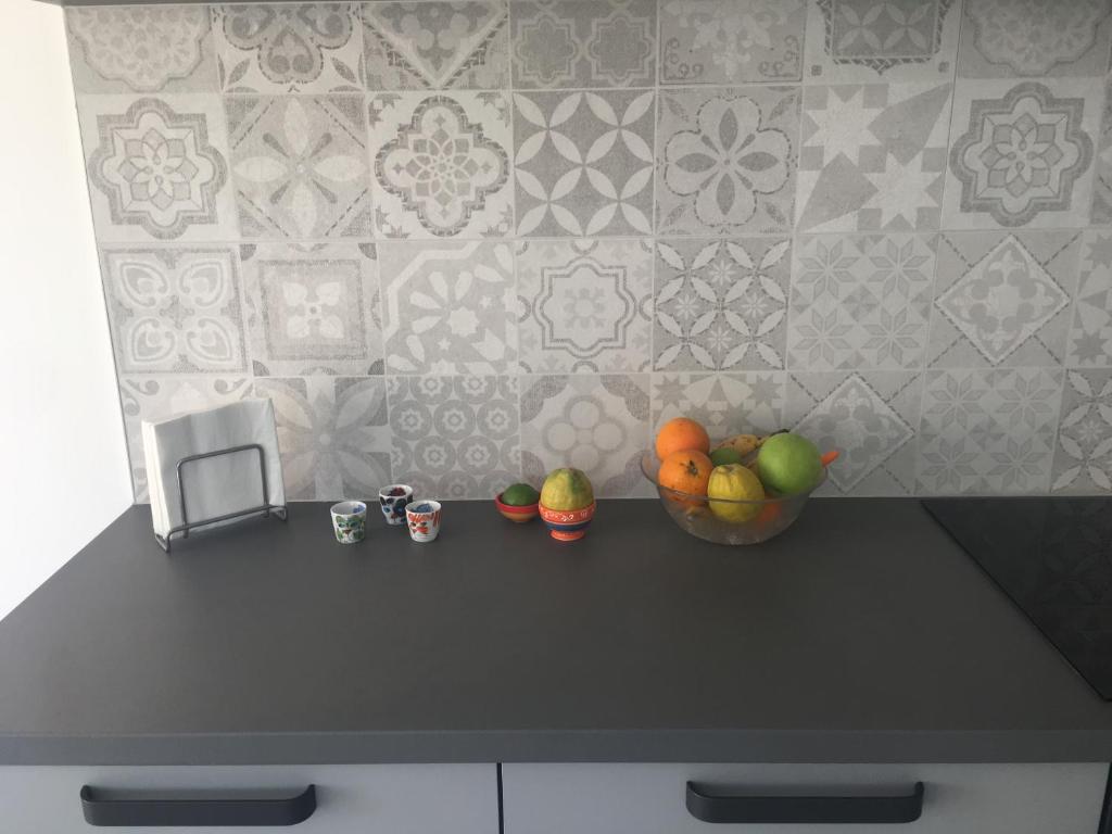 Kuchyň nebo kuchyňský kout v ubytování Villa Primosten