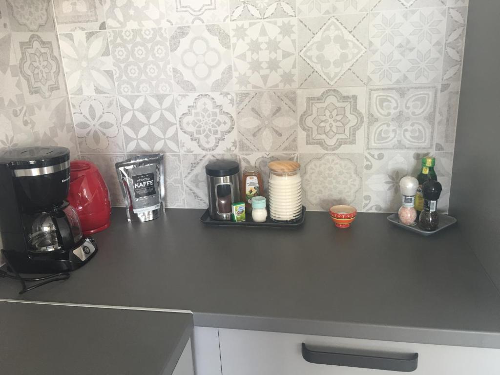 Kuchyň nebo kuchyňský kout v ubytování Villa Primosten