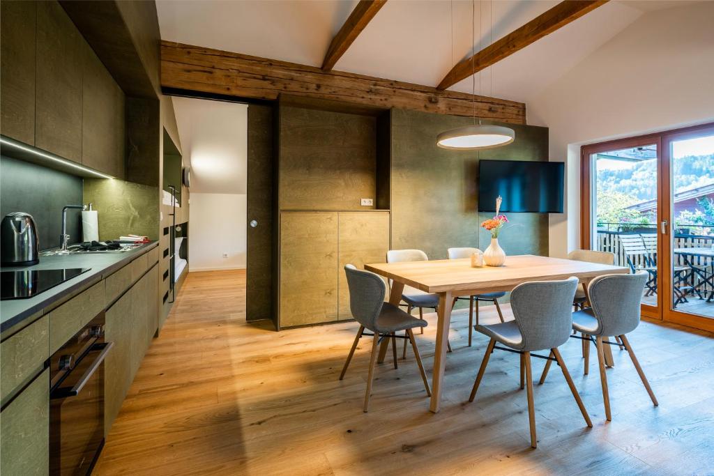 Kuchyňa alebo kuchynka v ubytovaní Kuglerhof Appartements