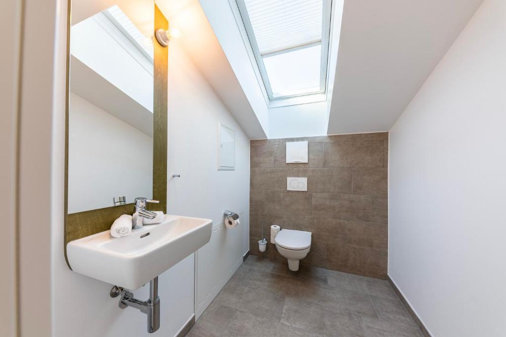 Kúpeľňa v ubytovaní Kuglerhof Appartements