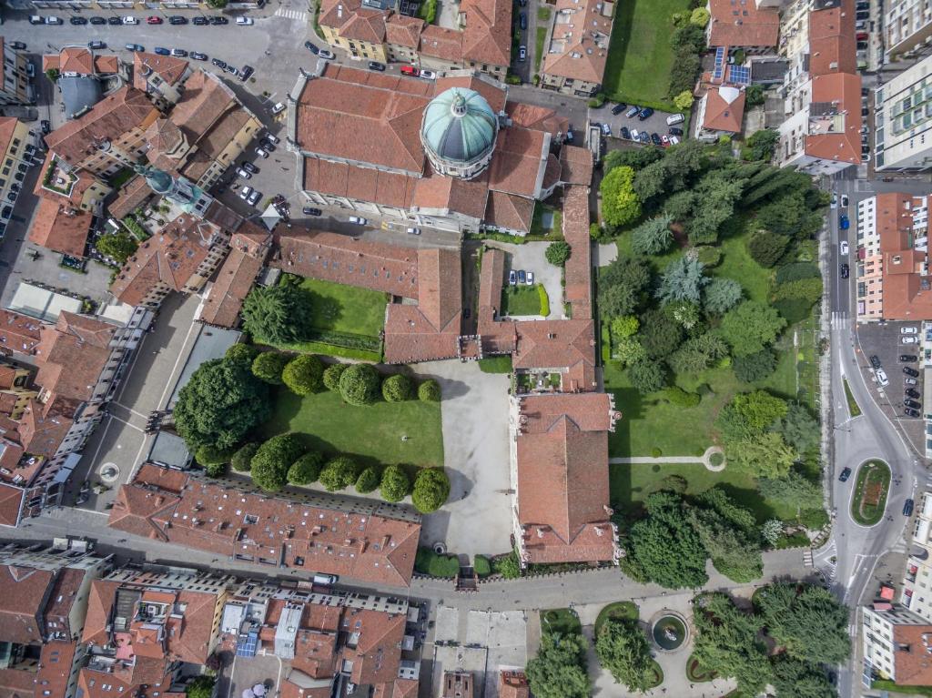Letecký snímek ubytování Castello di Thiene
