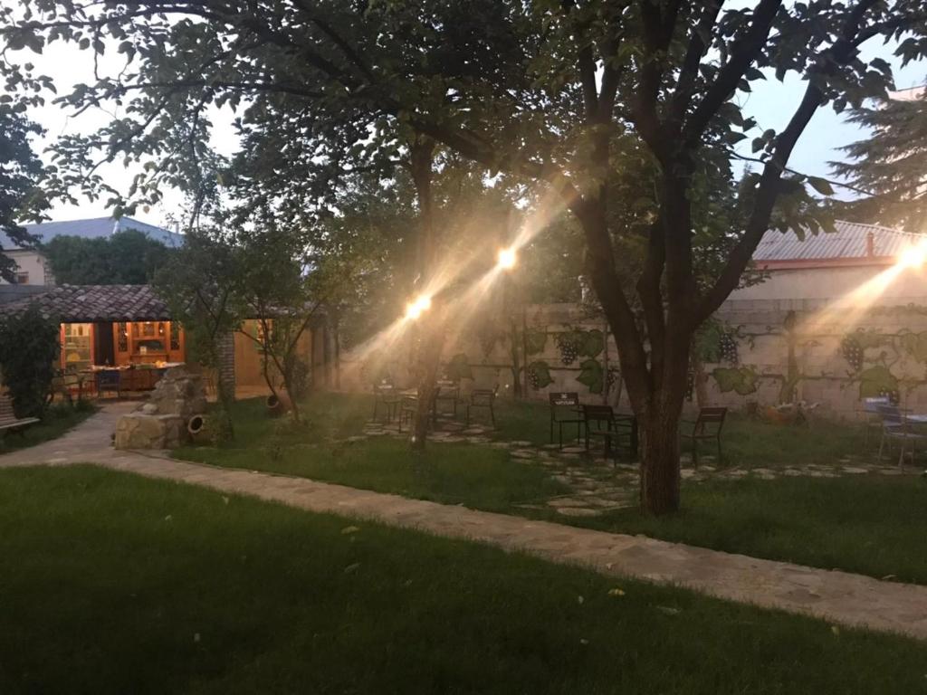 Zahrada ubytování Guest House Chiko