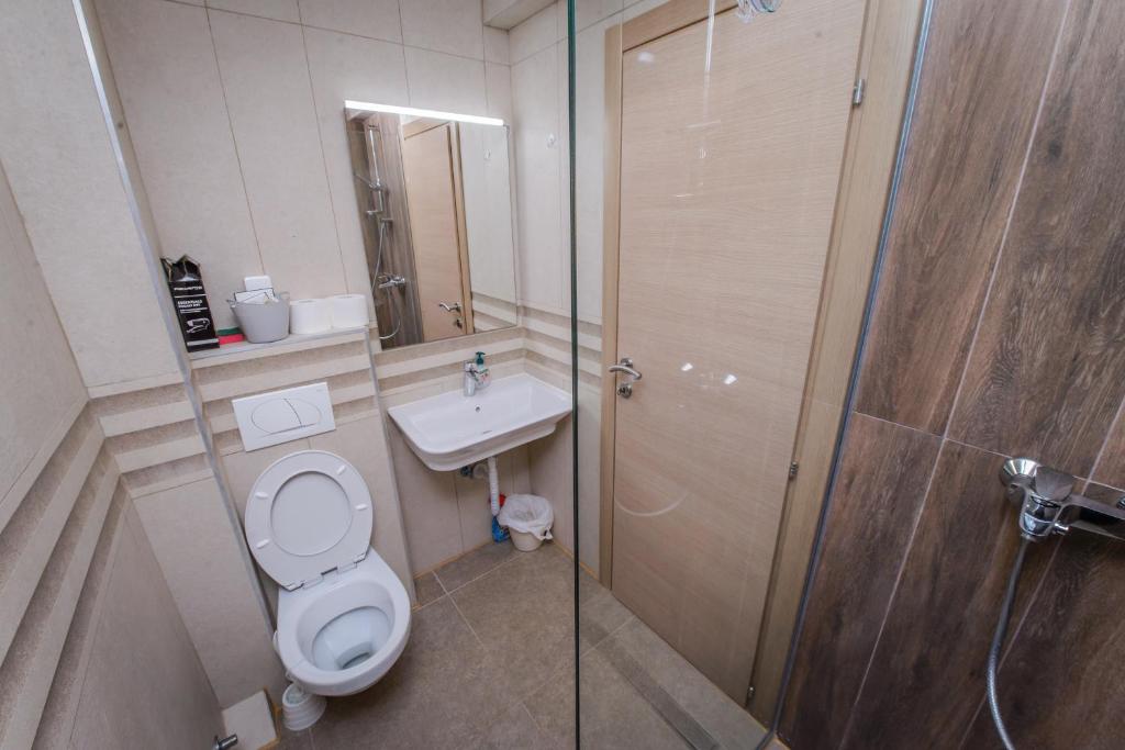 Koupelna v ubytování Apartment Vrutak