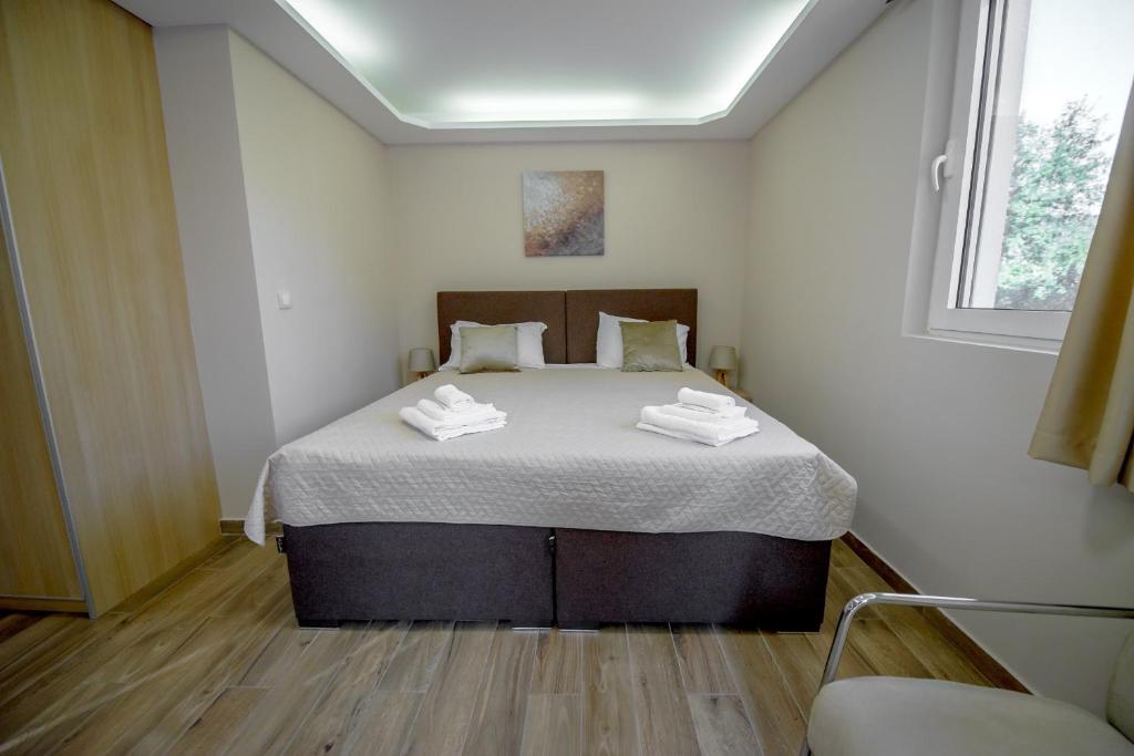 Postel nebo postele na pokoji v ubytování Apartment Vrutak