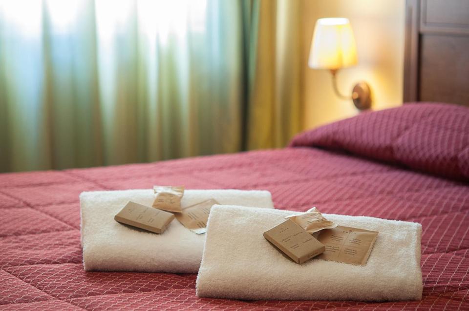 Postel nebo postele na pokoji v ubytování Hotel Garnì Posta
