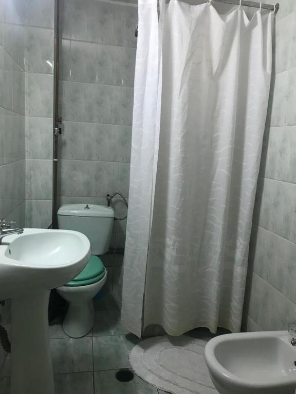 Koupelna v ubytování Cabana MonteRio