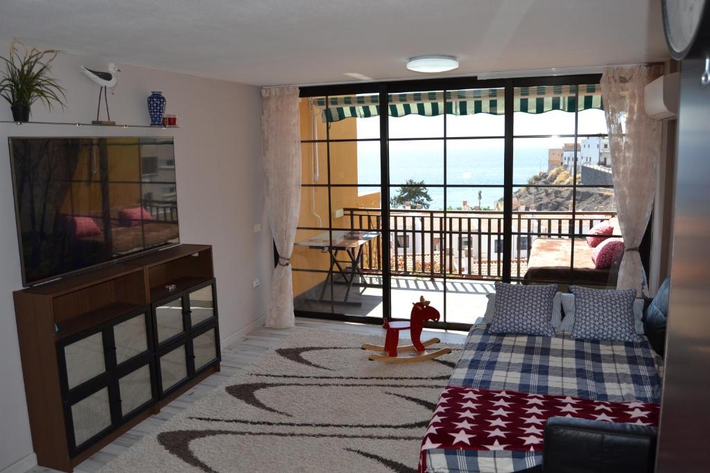 Posezení v ubytování Sofia ocean view free wi-fi check-in 24 hours