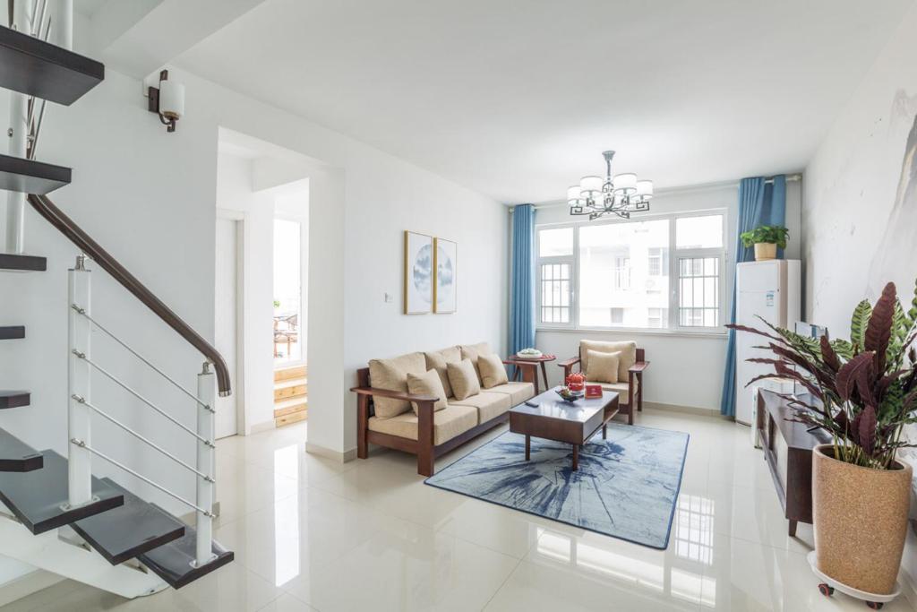 Gallery image of The air villa: five high-rise air courtyards - the third bathing beach, the mountain and the sky, the town of dongyi, the forest park, the Ocean Park, ten thousand mouth in Rizhao