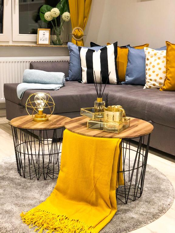 Posezení v ubytování Ferienwohnung Domizil am Delft Emden