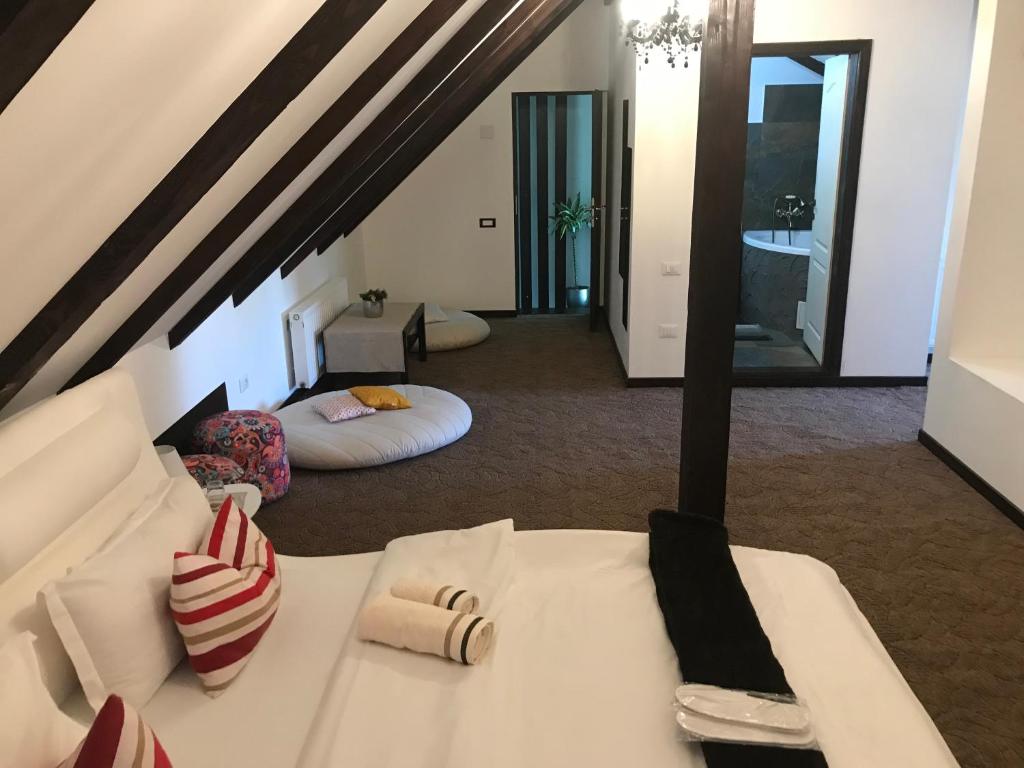 Postel nebo postele na pokoji v ubytování Relax
