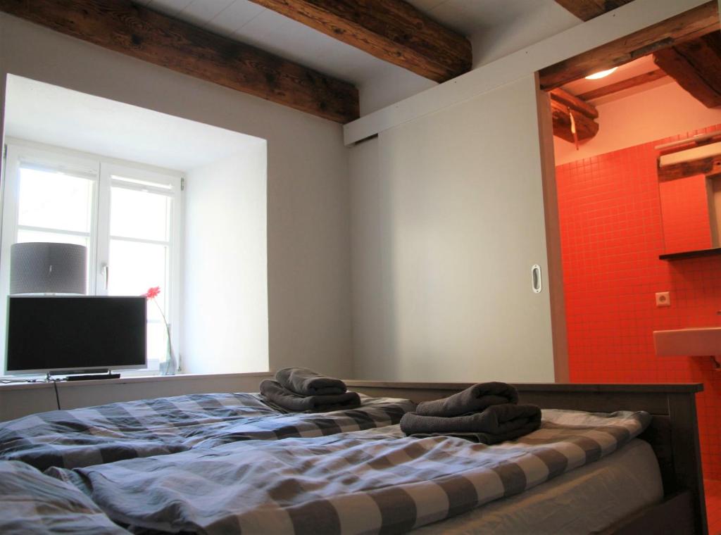 Postel nebo postele na pokoji v ubytování Villa Arena