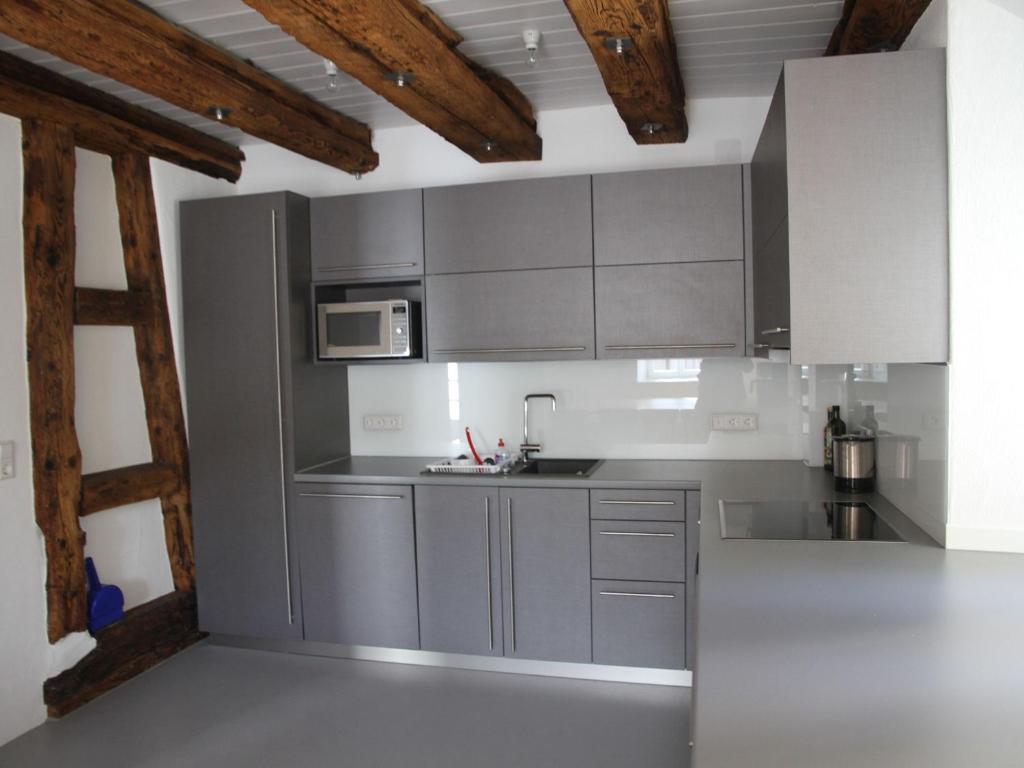 Kuchyň nebo kuchyňský kout v ubytování Villa Arena