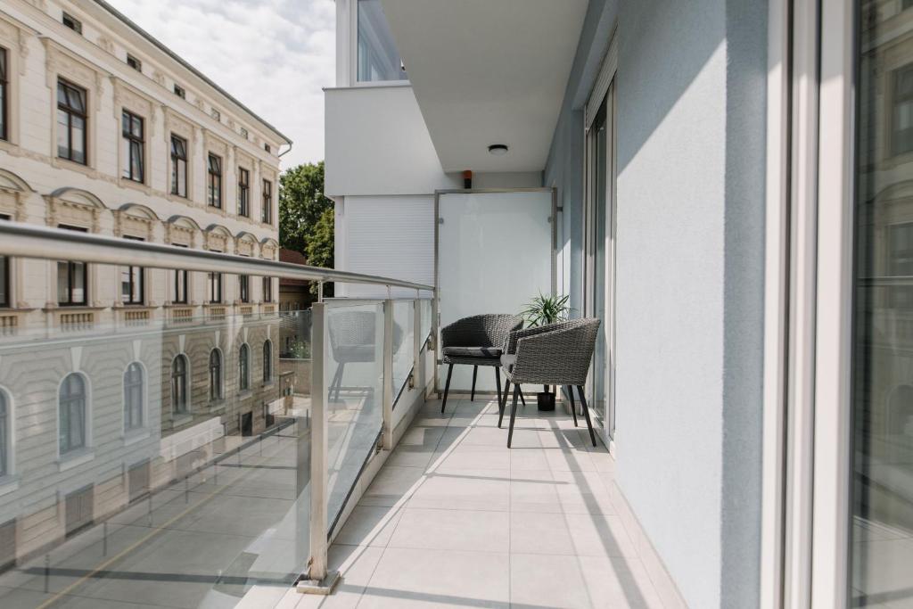 Balkón nebo terasa v ubytování TK HOMES
