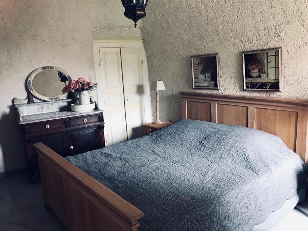 Postel nebo postele na pokoji v ubytování LA VOUTE