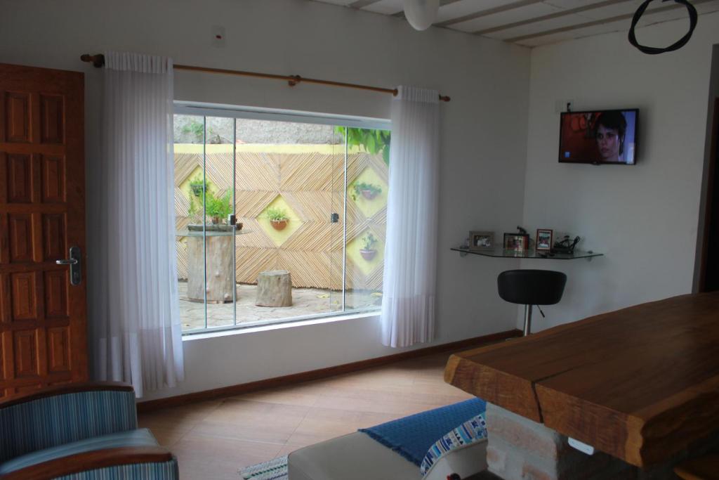 Istumisnurk majutusasutuses Hostel Luz