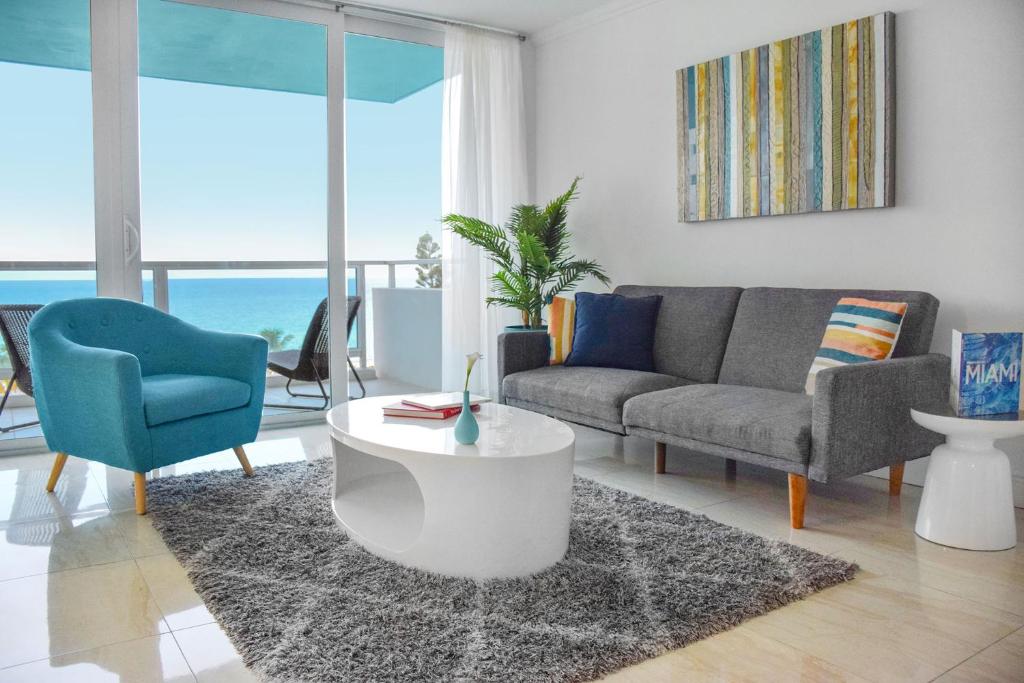 Seacoast Suites on Miami Beach - Deluxe OceanView Suite 2 Dormitorios Y 2 Baños Con Cocina
