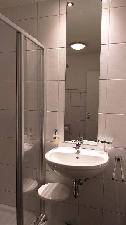 Koupelna v ubytování Attika Ferienwohnung Merk