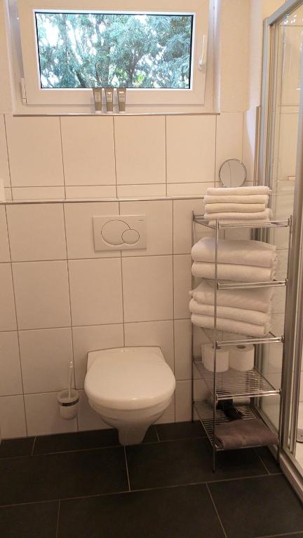 Koupelna v ubytování Attika Ferienwohnung Merk