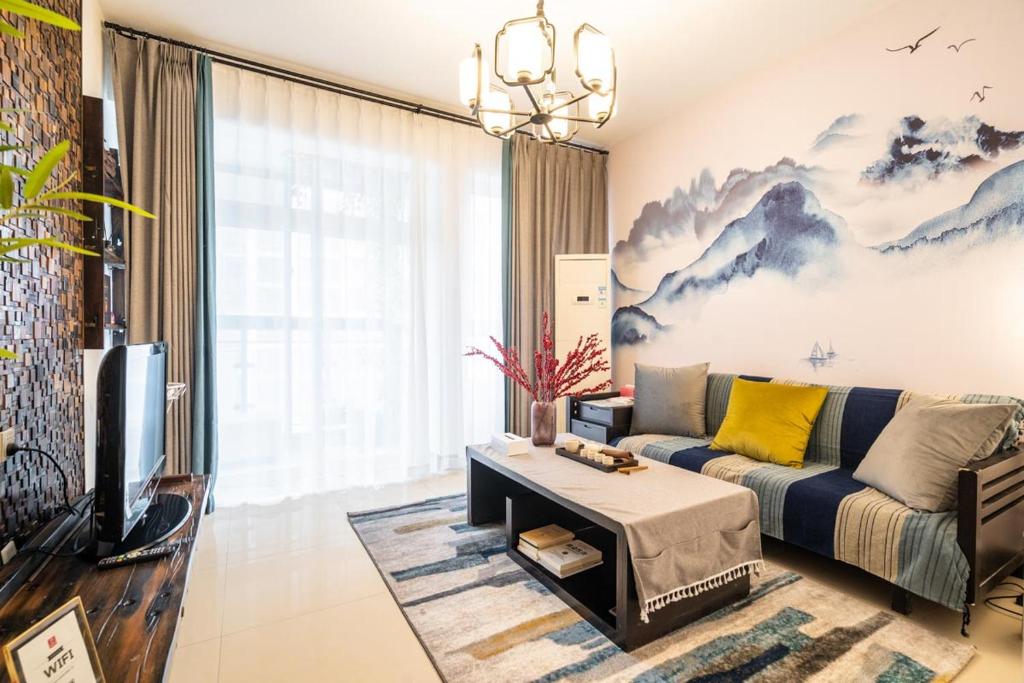 Χώρος καθιστικού στο ZhengZhou JinShui·Kaide Square·