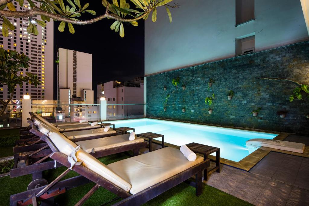 Bazén v ubytování Edele Hotel Nha Trang Beach nebo v jeho okolí