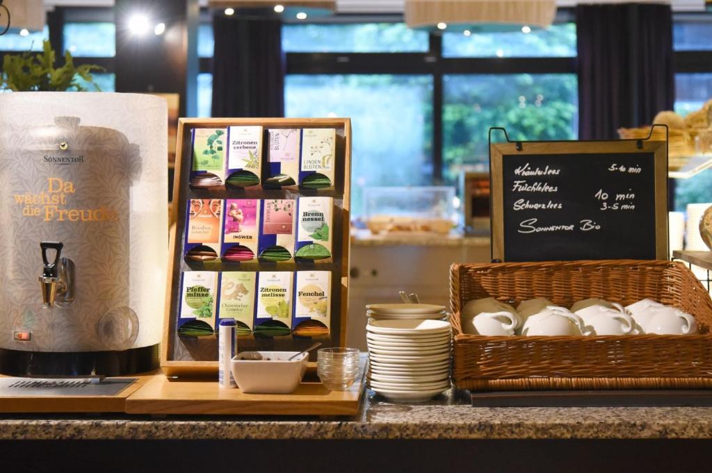 Comodidades para chá e café em Hotel Weisses Kreuz