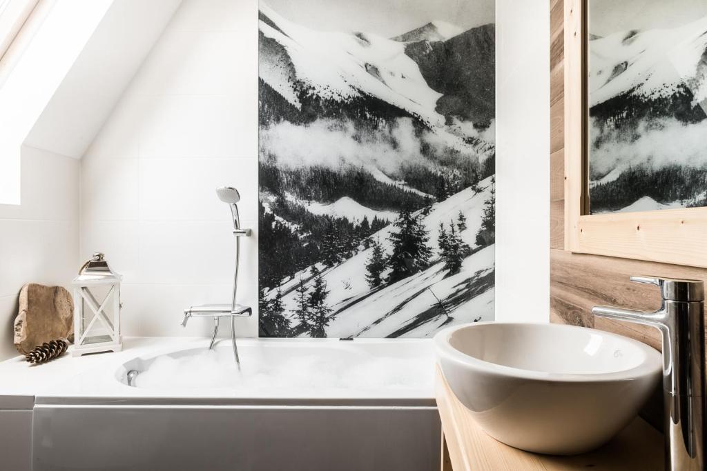 Kúpeľňa v ubytovaní Villa Vita Krupówki