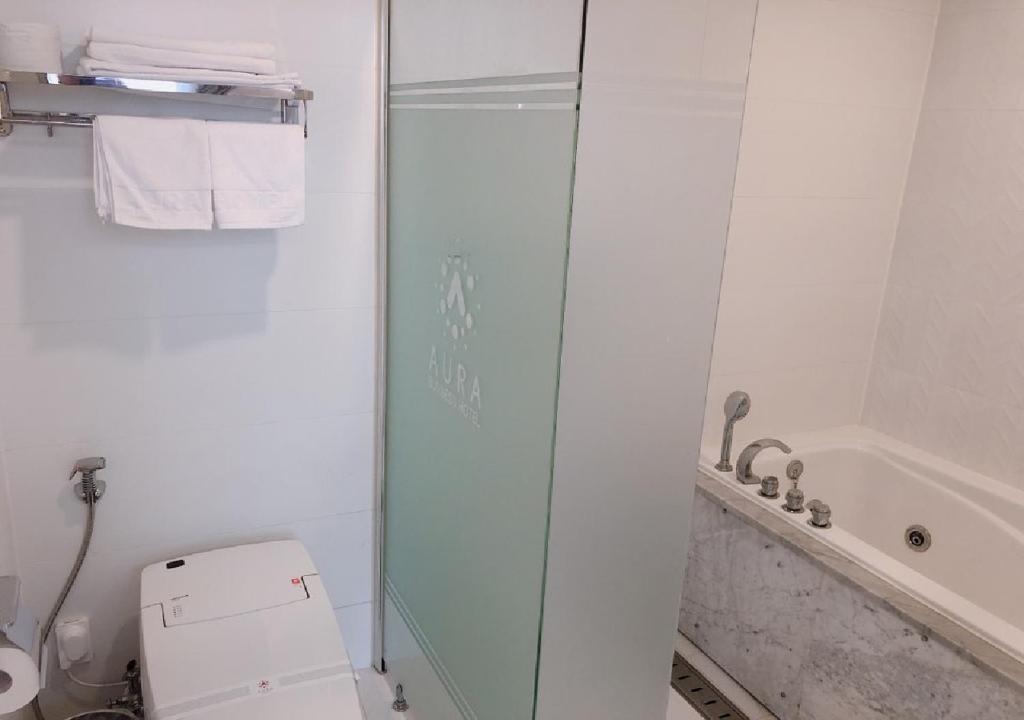 Koupelna v ubytování Gwangju Aura Hotel