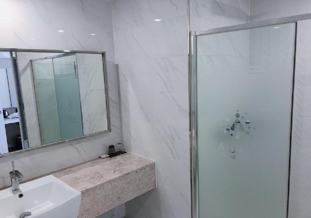 Koupelna v ubytování Gwangju Aura Hotel
