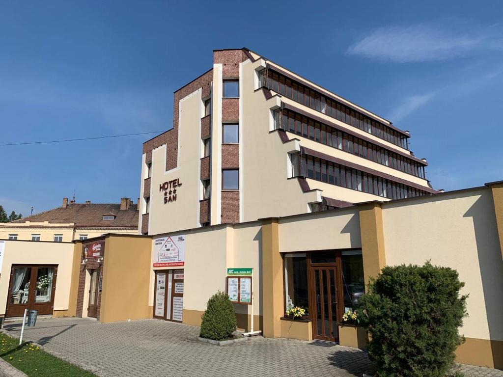 a building in front of a building at HOTEL SAN in Holíč