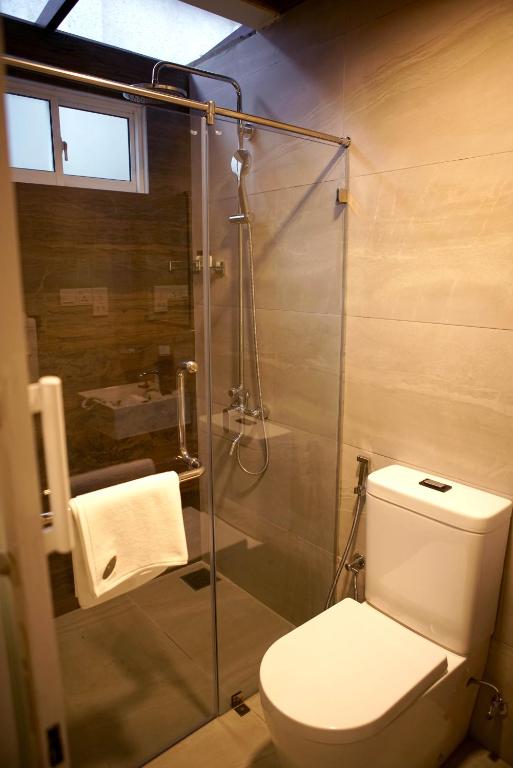 Koupelna v ubytování Olinia Airport Hotel