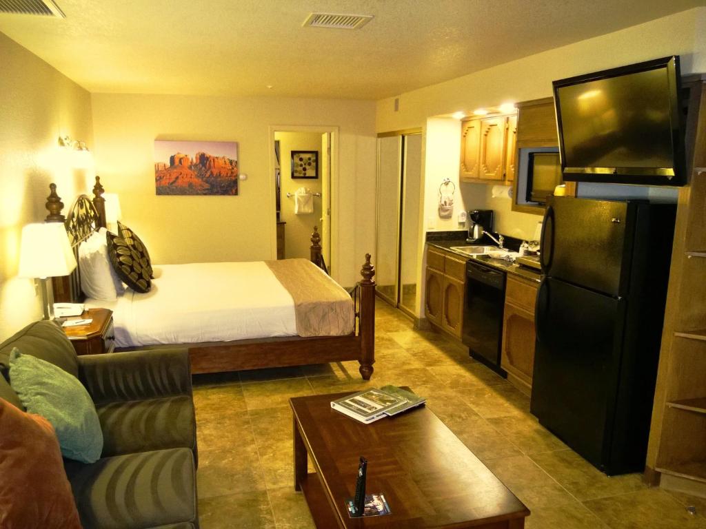 Kuchyň nebo kuchyňský kout v ubytování Sedona Springs Resort