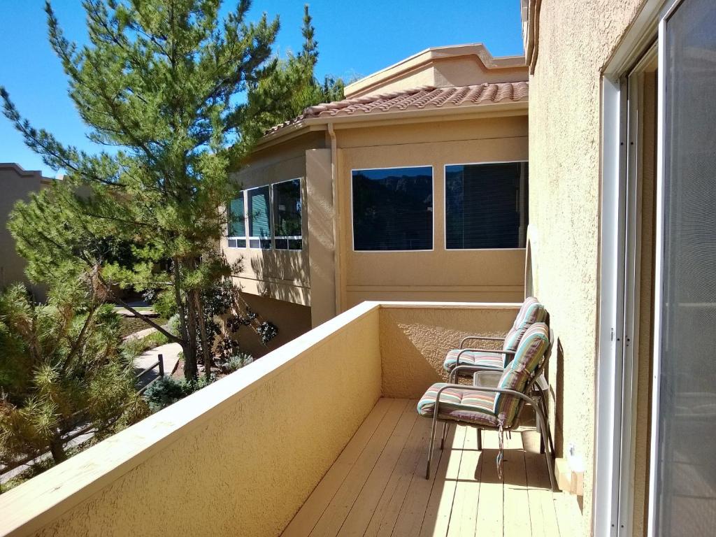 Balkón nebo terasa v ubytování Sedona Springs Resort