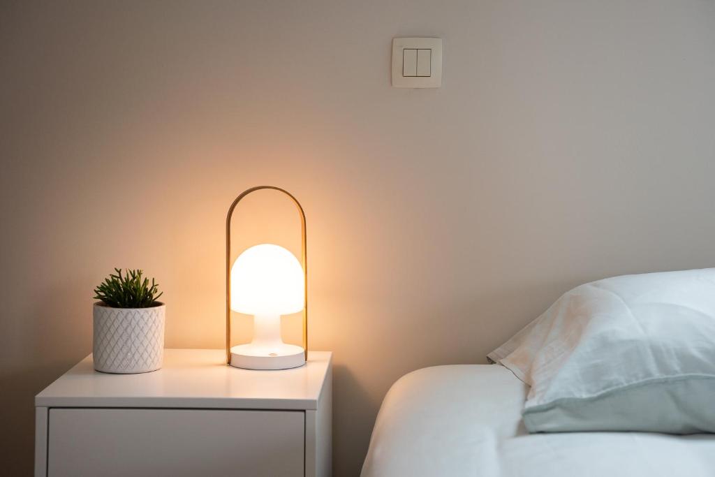Postel nebo postele na pokoji v ubytování B&B Hof Beygaert