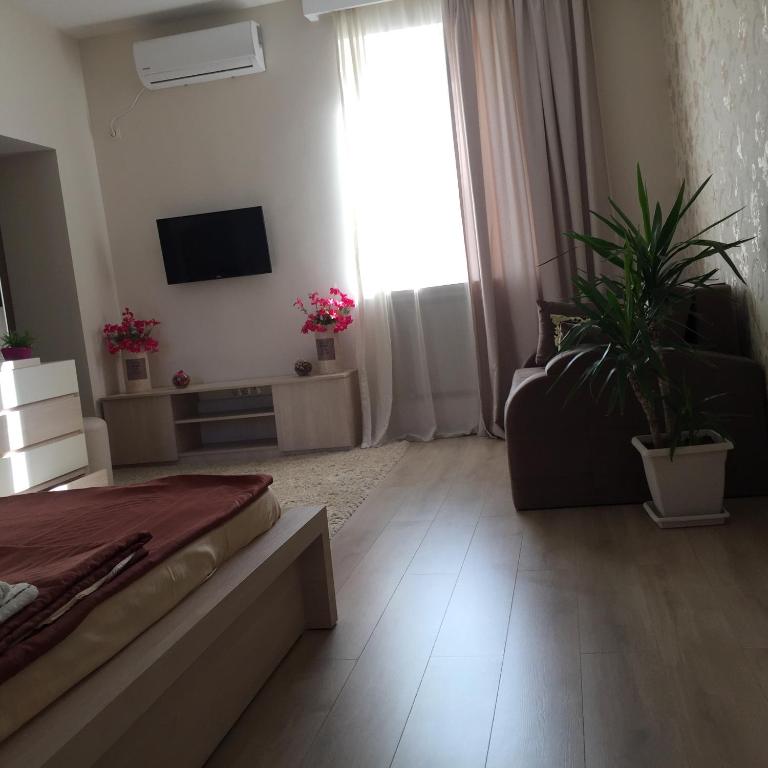 TV a/nebo společenská místnost v ubytování City Center Apartment