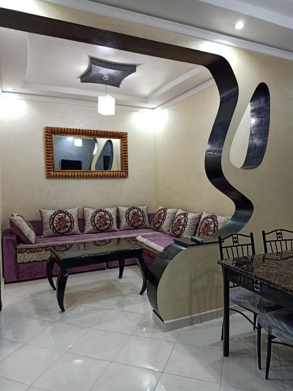 Posezení v ubytování apartement 5 residence oulad touimi