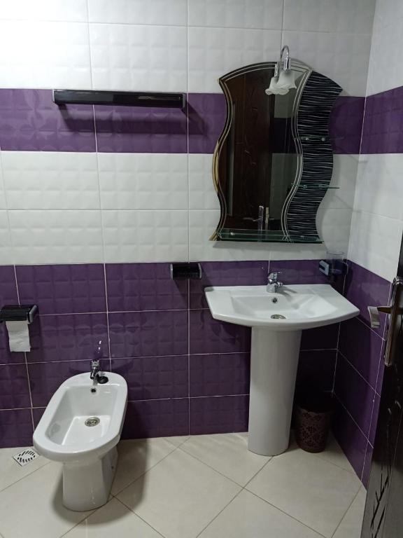 Koupelna v ubytování apartement 5 residence oulad touimi