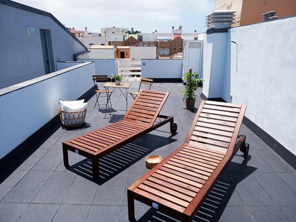 A balcony or terrace at ATICO VIEW NATURE CORRALEJO