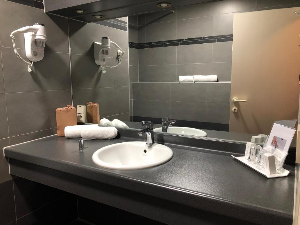 Koupelna v ubytování Hotel Prins van Oranje
