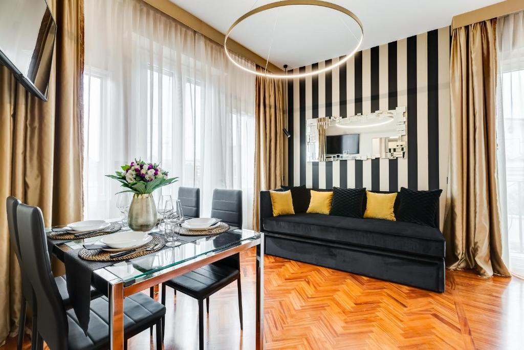 Część wypoczynkowa w obiekcie Frattina High-end apt