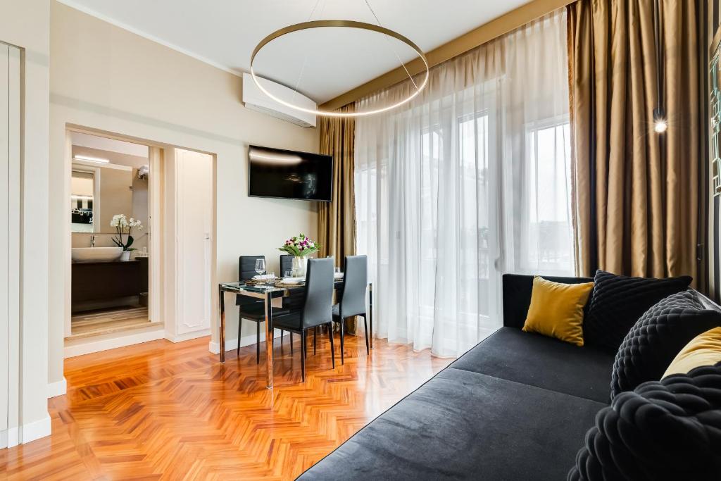 Część wypoczynkowa w obiekcie Frattina High-end apt