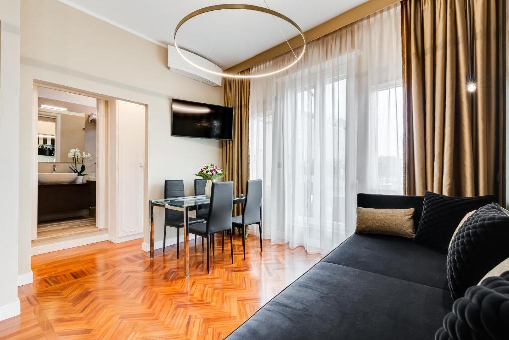 Część wypoczynkowa w obiekcie Frattina High-end apt