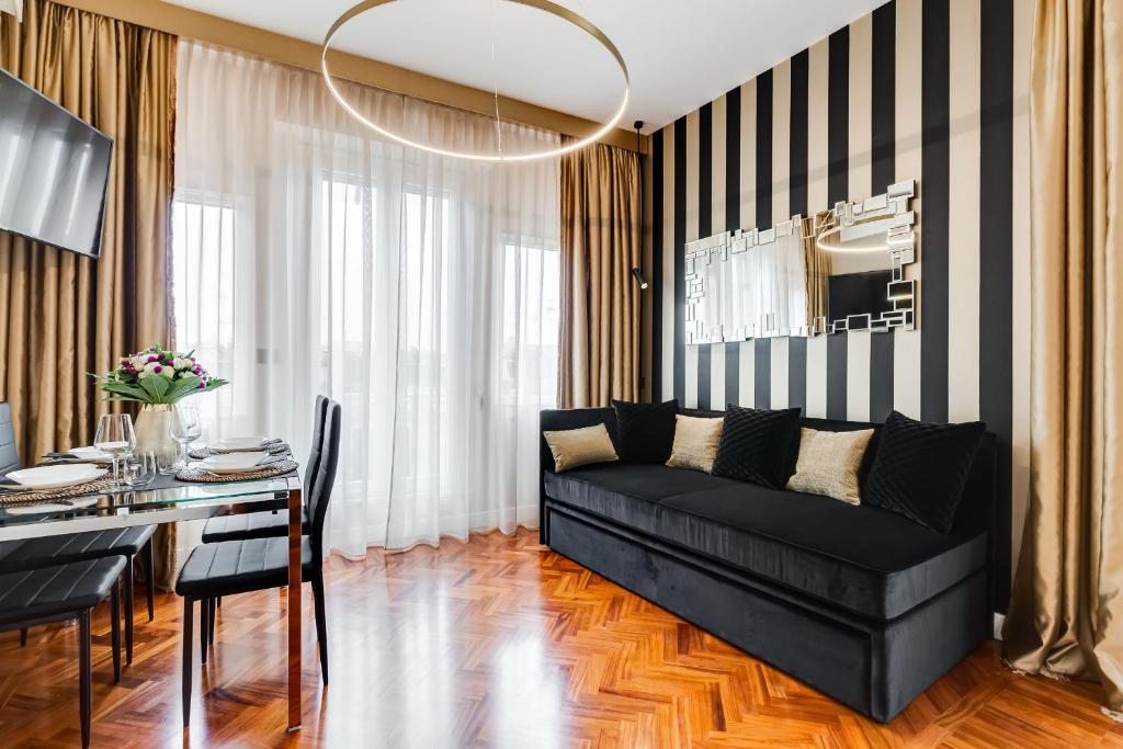 Część wypoczynkowa w obiekcie Frattina High-end apt
