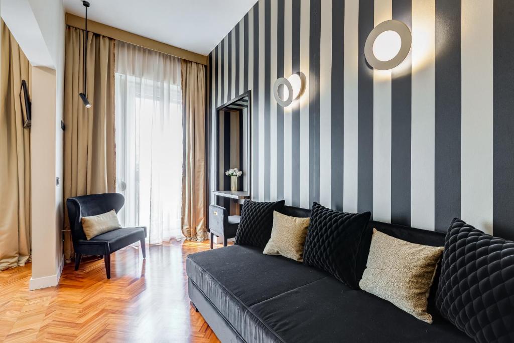 Część wypoczynkowa w obiekcie Frattina High-end apt